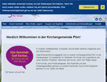 Tablet Screenshot of kirche-ploen.de